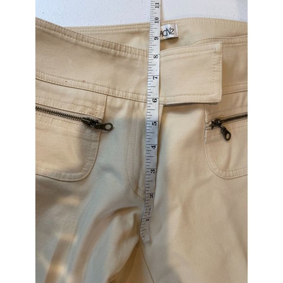 Cache Womens High Waist Pant Straight Leg Zipper Pockets Flat Front Tan Size W29 - Picture 4 of 8